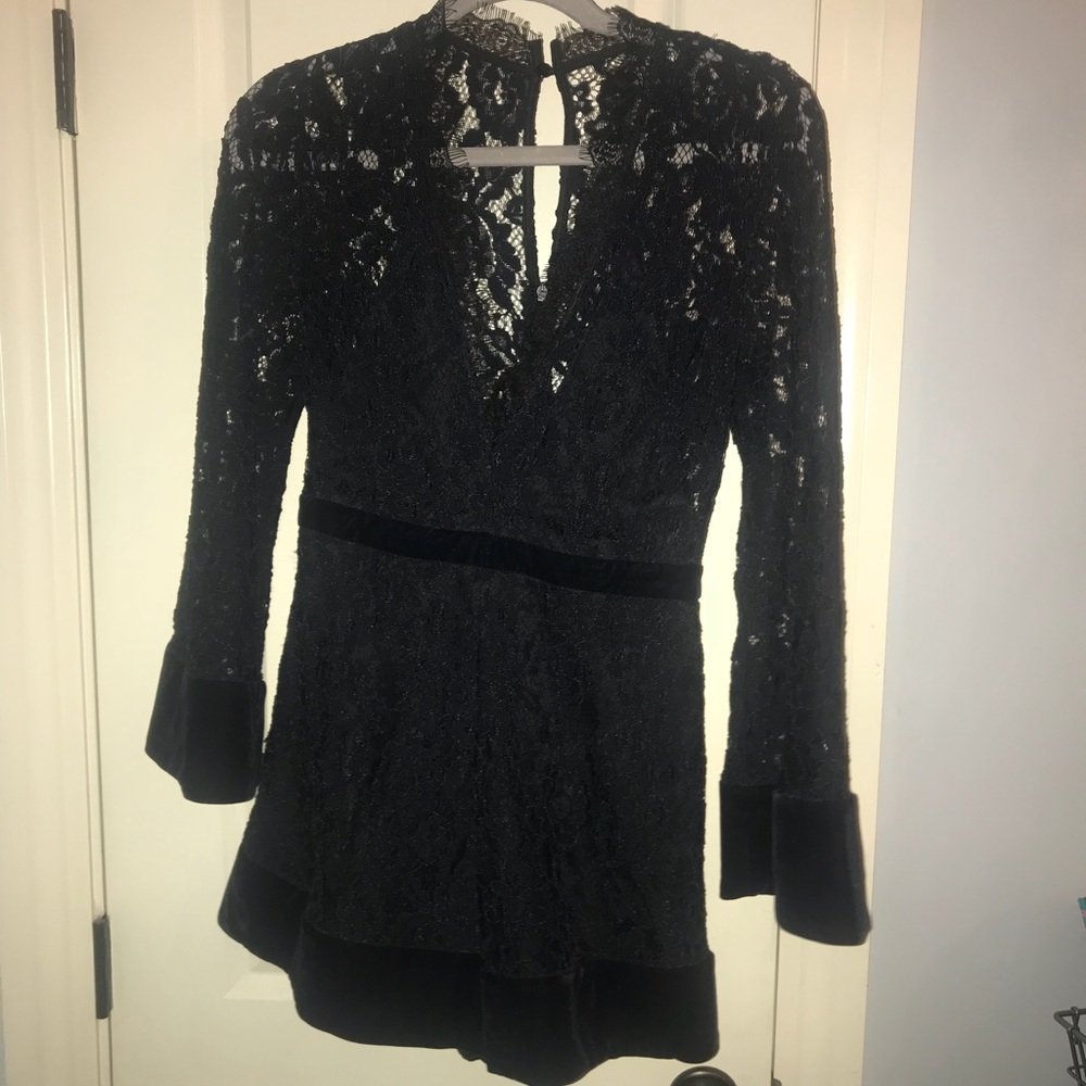 DO+BE black Lace & Velvet romper